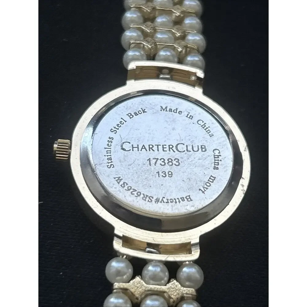 Charter Club MOP Dial Gold Tone Women’s Quartz Watch